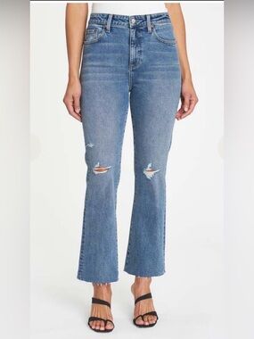 Pistola Lennon Distressed High Rise Crop Boot Jeans -Size 26 - Denny Distressed